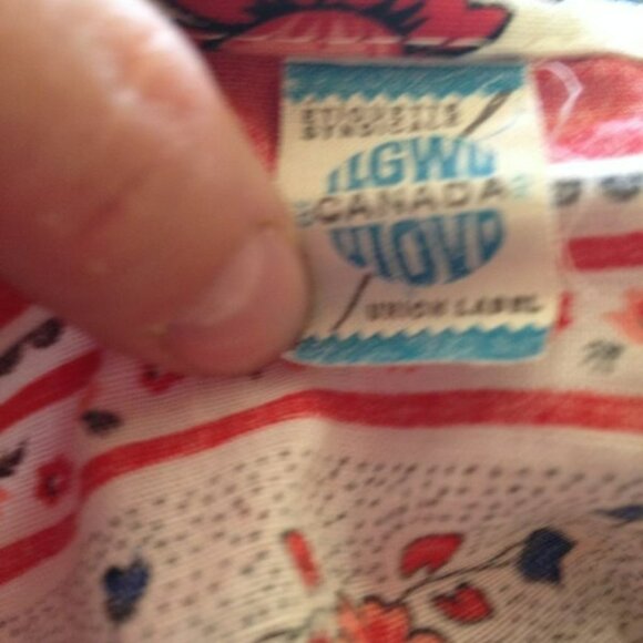 Ladies Peasant Hippie Boho Chic 1970s cotton Blouse top Tunic Gypsy Red and Whit - Picture 5 of 8